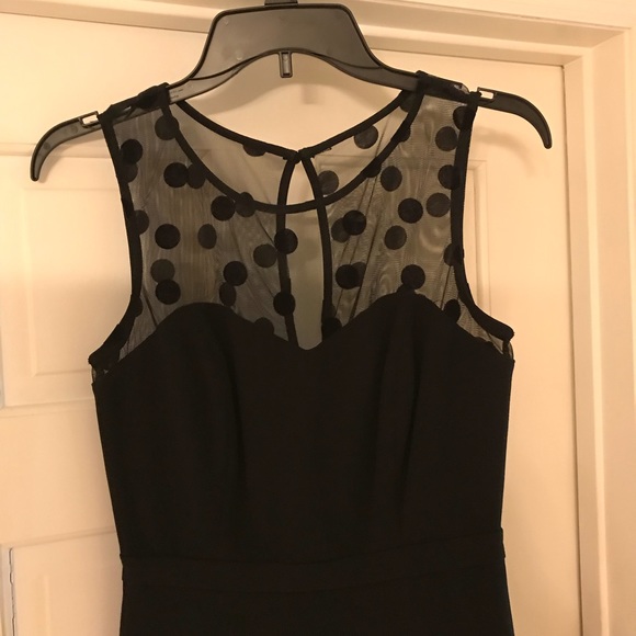 Polka Dot Black Dress - Picture 3 of 5